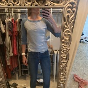 3/4 sleeve baseball T-shirt